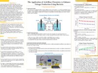 Poster of “The Application of Acid-Base Chemistry to Enhance Voltage Production Using Bacteria”